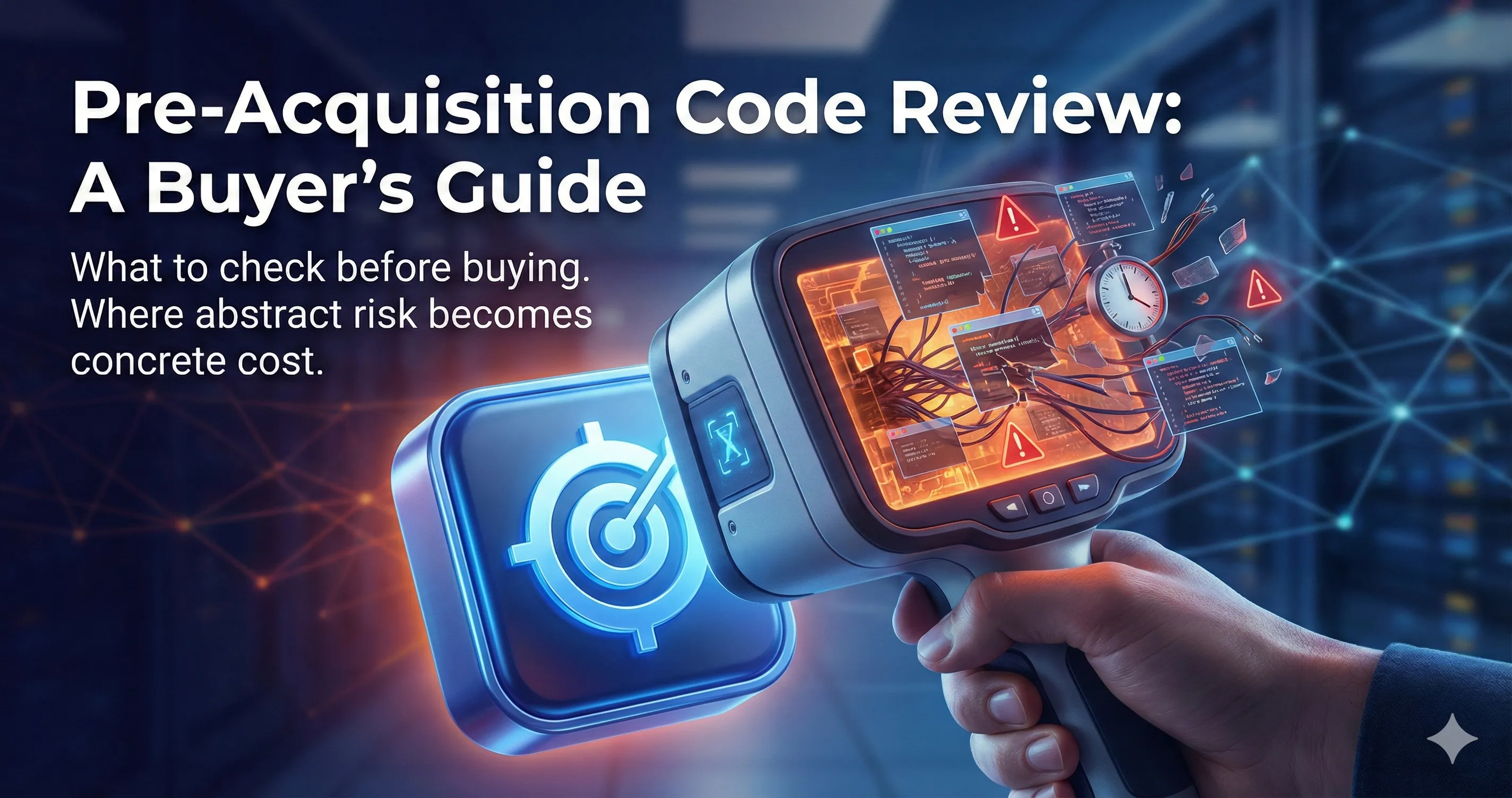 Pre-acquisition code review — what to check before buying a software company