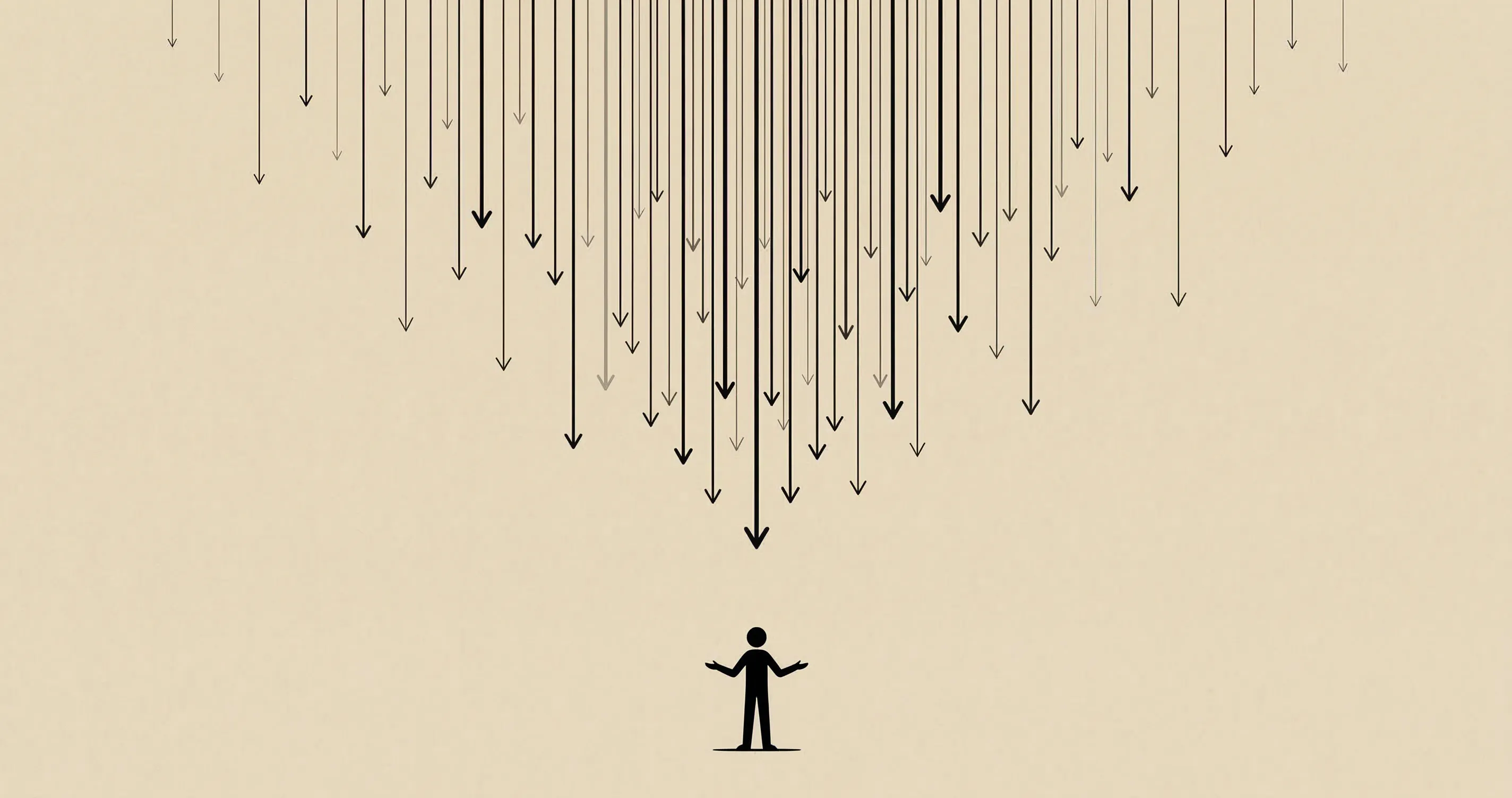 The cost of delegation — all arrows point to one person